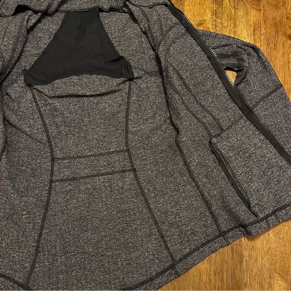 Lululemon Define Jacket Coco Pique Black White Size 8 Grey Luon - Picture 9 of 15